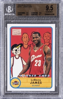 2003/04 Bazooka #276 LeBron James Rookie Card - BGS GEM MINT 9.5